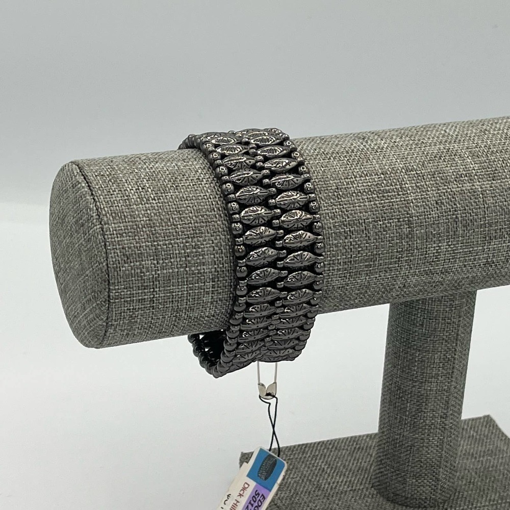 Premier Designs Silver Edgy Stretchy Bracelet New